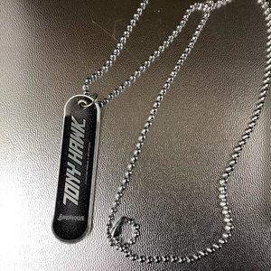 Tony Hawk skateboard pendant necklace